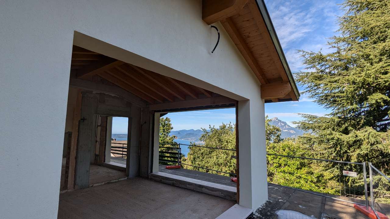Villa mit Panoramablick Gardasee im Rohbau San Zeno di Montagna (Ausbauhaus)