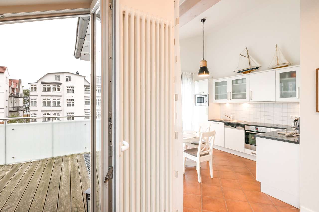 Traumwohnung FeWo Penthouse in Binz Dachterrasse in 2.Reihe
