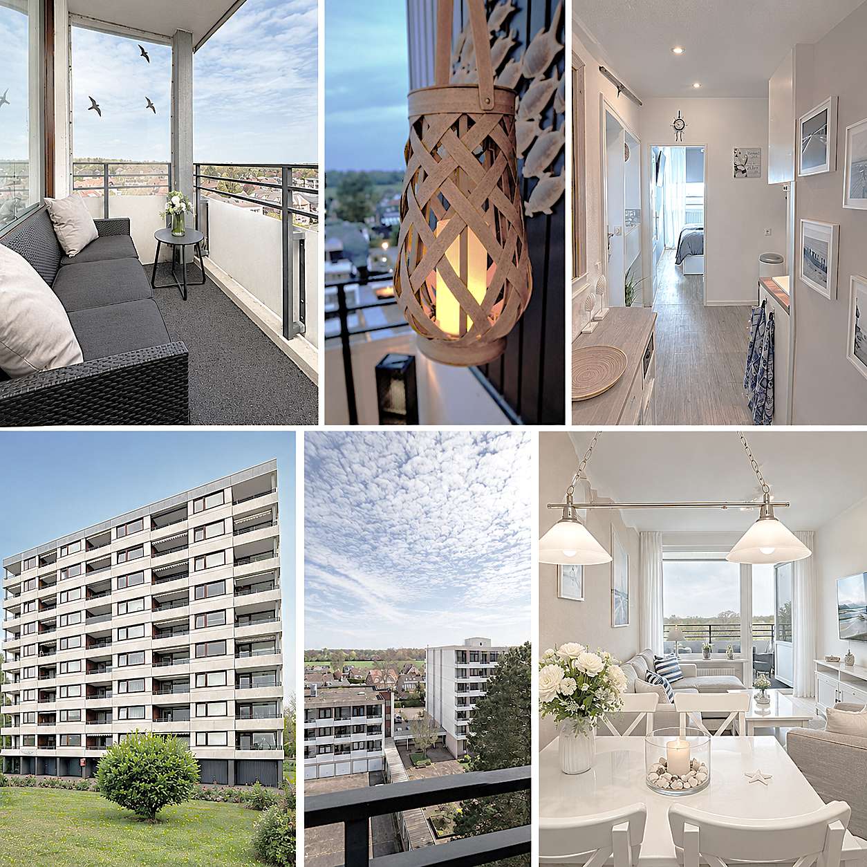 Ihre 3 Zi. Ferienwohnung im 7.OG nur 100m zum Strand, Balkon, bezugsfertig möbliert